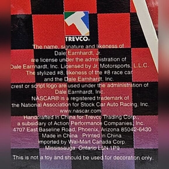 2003 Nascar Dated Collectible Mini Red Helmet Ornament #8 Dale Earnhardt Jr. - Picture 6 of 7